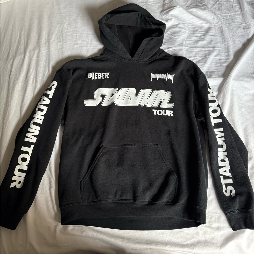 Justin Bieber Purpose Tour Black Stadium Tour Hoodie